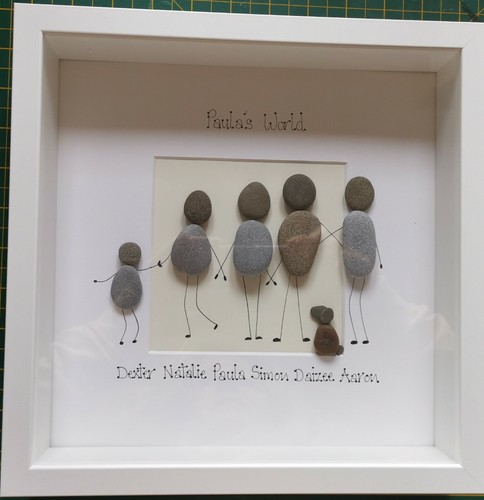 Pebble art picture - , family