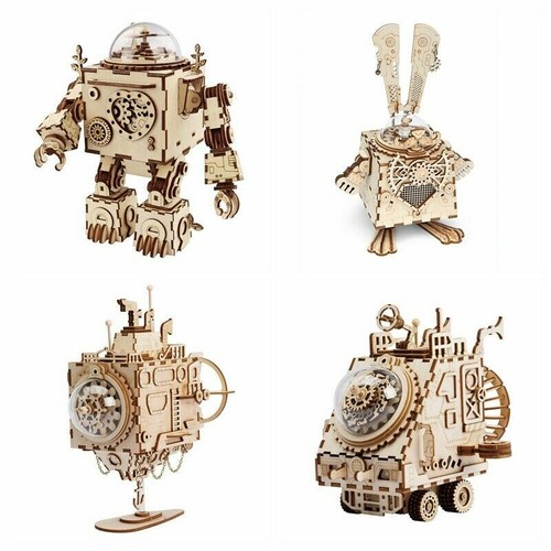 Wooden puzzle music box - puzzle,,