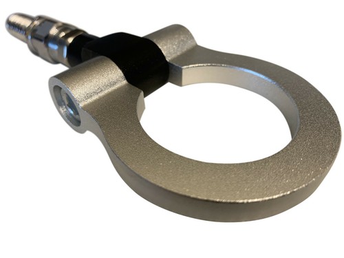 Silver tow hook - hook, towing