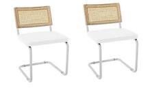 2 pcs Stools Rattan Back