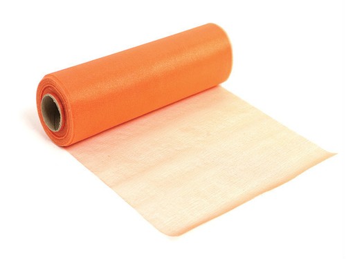 Orange organza snow sheer - orange,