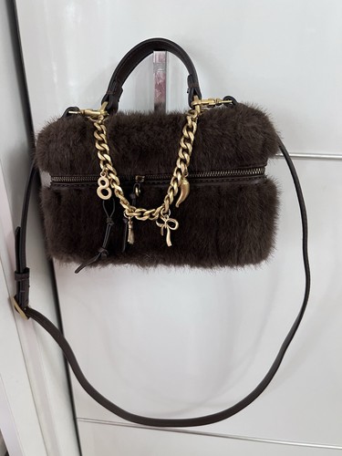 Zara chocolate brown fluffy - zara,