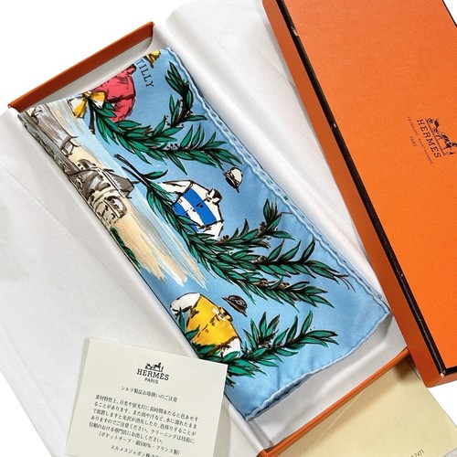 Vtg hermes carre silk scarf - hermes,