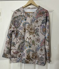 Women’s Vintage Boho Ethnic Print Sweater Cardigan Shirt Long Sleeve Size XL