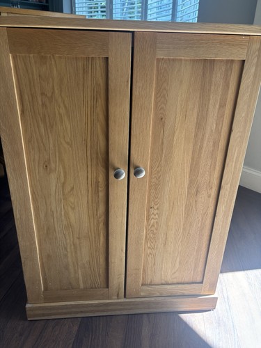 Solid oak wood shoes storage - wood,