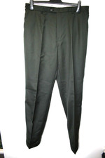 Vtg Horne Brothers moss green baggy peg turn up  trousers W34 L34 swing Revival