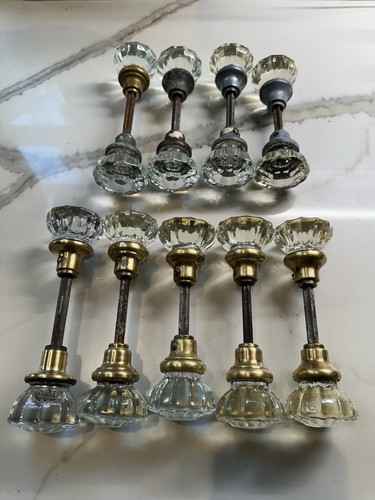 Vintage clear crystal glass - clear,