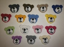 Handmade small crochet teddy - small,
