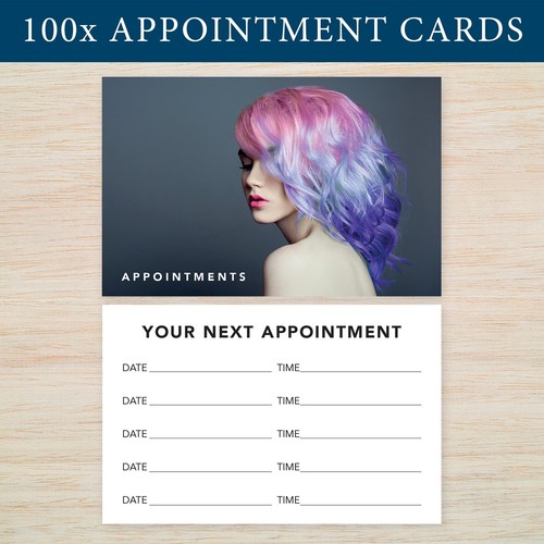 100 appointment cards hair - appointment,