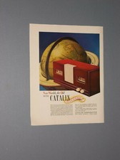 1940 ANTHONY MARTINEK CLOCK RADIO AD CATALIN PLASTIC CABINET CLOCK RADIO AD