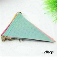 HESSIAN LOOK  FABRIC BUNTING