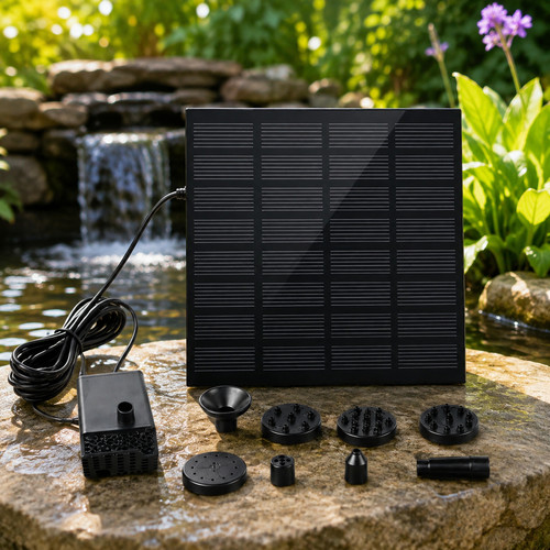 Solar panel powered water - solar,