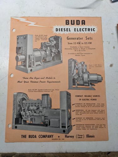 Buda diesel electric generator - buda,