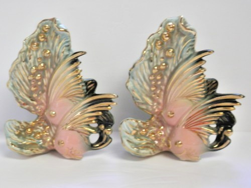 Rare pair hull pottery - rare,