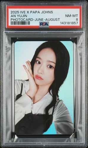 2025 ive yujin psa 8 - yujin, •
