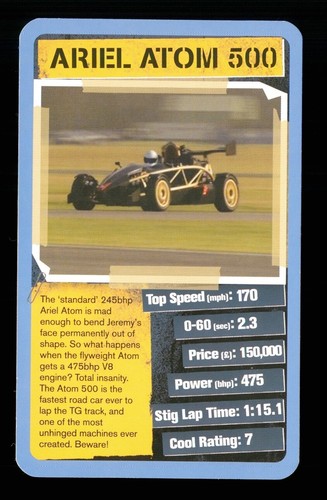 Info card top gear 2 - x,