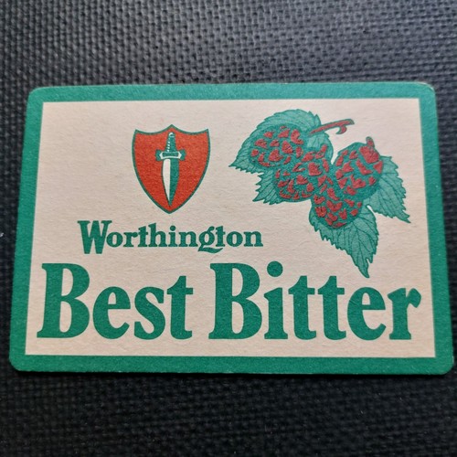 Worthington beer mat cat - beer,