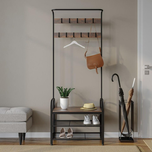 Coat rack shoe bench - coat,