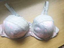 Asda George Entice Green Floral Satin Full Cup Bra