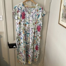 Sahara Linen Floral Midi Dress