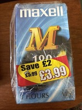 4 X Maxwell 240 M Mega Power Tape 4 Hours Blank VHS Tapes - New And Unused