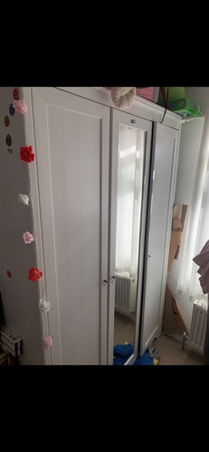 Ikea aspelund wardrobe - ikea, white