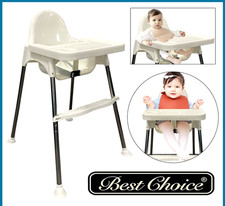 BABY HIGHCHAIR INFANT HIGH FEEDING SEAT TODDLER TABLE CHAIR ADJUSTABLE 3-IN-1