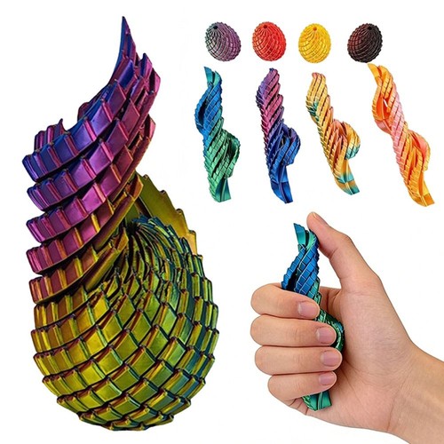 Printed slippery egg fidget - 3d,