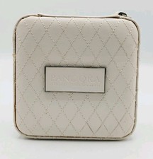 Genuine Pandora Moments Leather Small Square Jewellery Box with Velvet Pouch