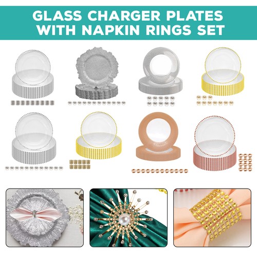 Glass charger plates - charger,