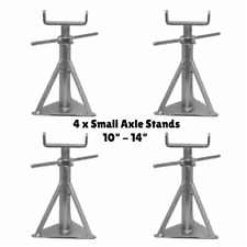 Static Caravan Axle Stands Small 4 Pack Extra Wide 10" - 14"
