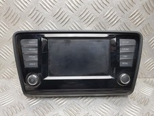 2016 SKODA OCTAVIA MK3 RADIO SAT NAV DISPLAY SCREEN 5E0919605H