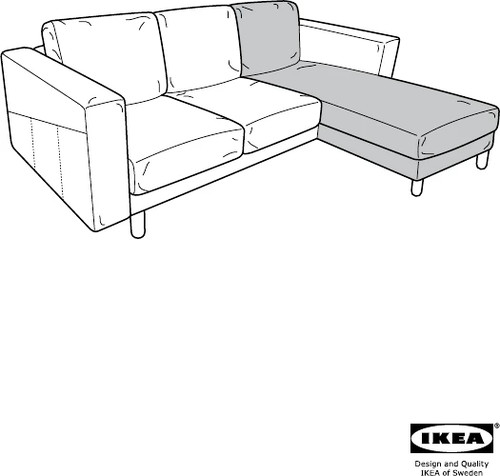 Ikea sofa chaise longue - /,
