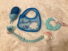 🌟 Adorable Zapf Baby Annabell 🌟 Alexander 43cm Dolls Bottle Bib Blue Dummy etc