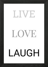 Life Love Laugh Framed Wall