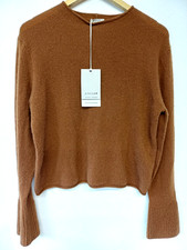 Jigsaw 100% Cloud Cashmere Eldon Jumper Toffee Brown Womens Knit Size L
