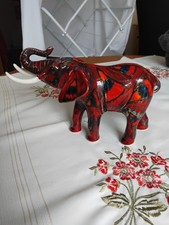 Anita Harris Pottery Hand Painted Elephant (repaired Damage)