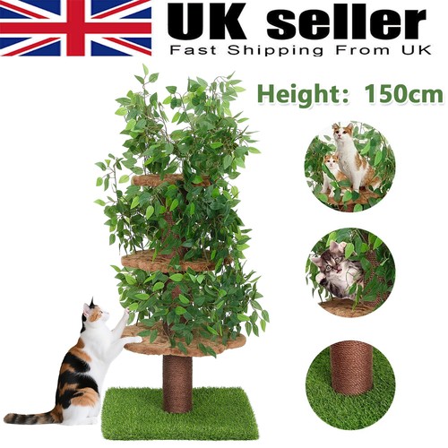 Cat tree scratching - post, with