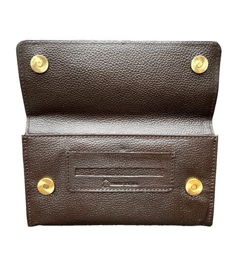 Genuine leather tobacco pouch - leather,