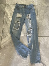 ladies boohoo blue size 8 W26