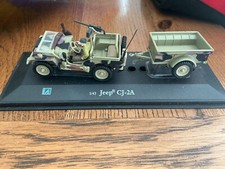 1:43 Jeep Willis trailer  military off-road vehicle model.