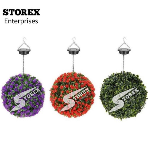 Solar powered topiary ball - topiary,