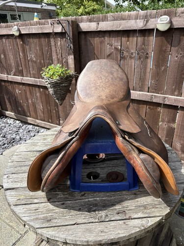 Stubben pony saddle - pony, brown.