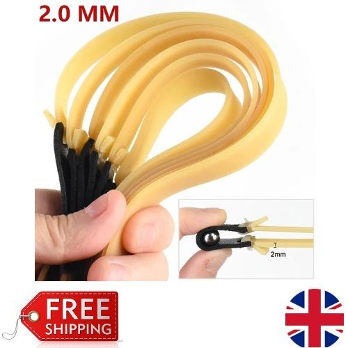 2mm thick slingshot rubber - 2mm,