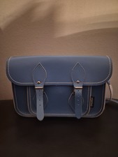 Vintage Pale Blue Zatchel Bag