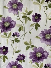 Julian Charles Purple Floral Eyelet Curtains  Width 66“ Drop 90” Cottagecore 