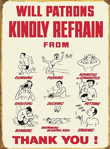 Will patrons refrain from - refrain,