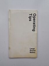 JOHN DEERE LARGE ROUND BALERS OPERATING TIPS MANUAL POCKET BOOKLET