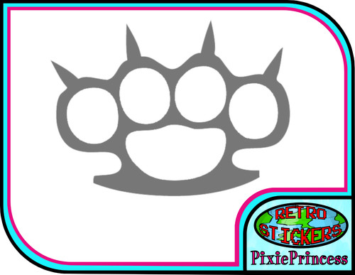Knuckle brass vinyl - knuckle, sticker