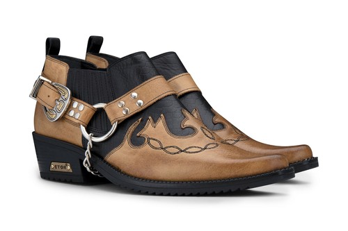 Men leather cowboy - leather,